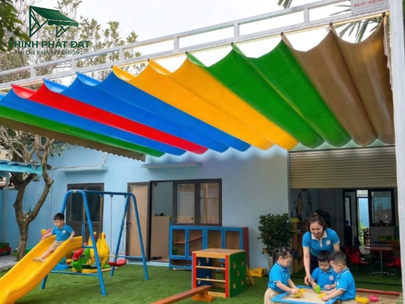 Mái xếp cho trường mầm non