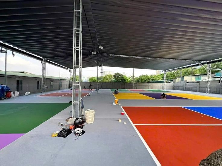Mái Xếp Sân Pickleball