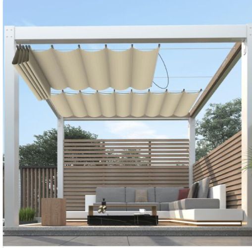 Mái xếp sân vườn